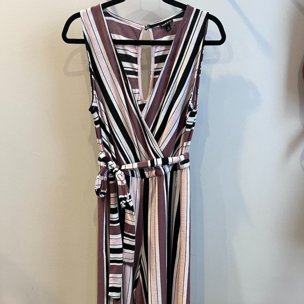 Torrid Striped Jumpsuit